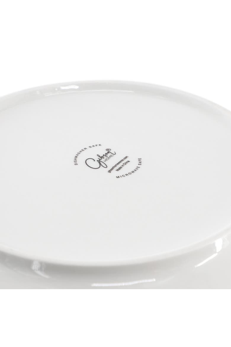 2 Piece 11 Inch Round Fine Ceramic Serving Bowl Set, Alternate, color, White