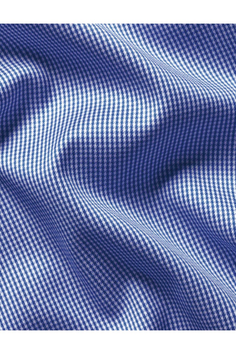 Non-Iron Puppytooth Cutaway Collar Shirt, Alternate, color, Royal Blue