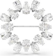 Swarovski Matrix Pear-Cut Crystal Brooch