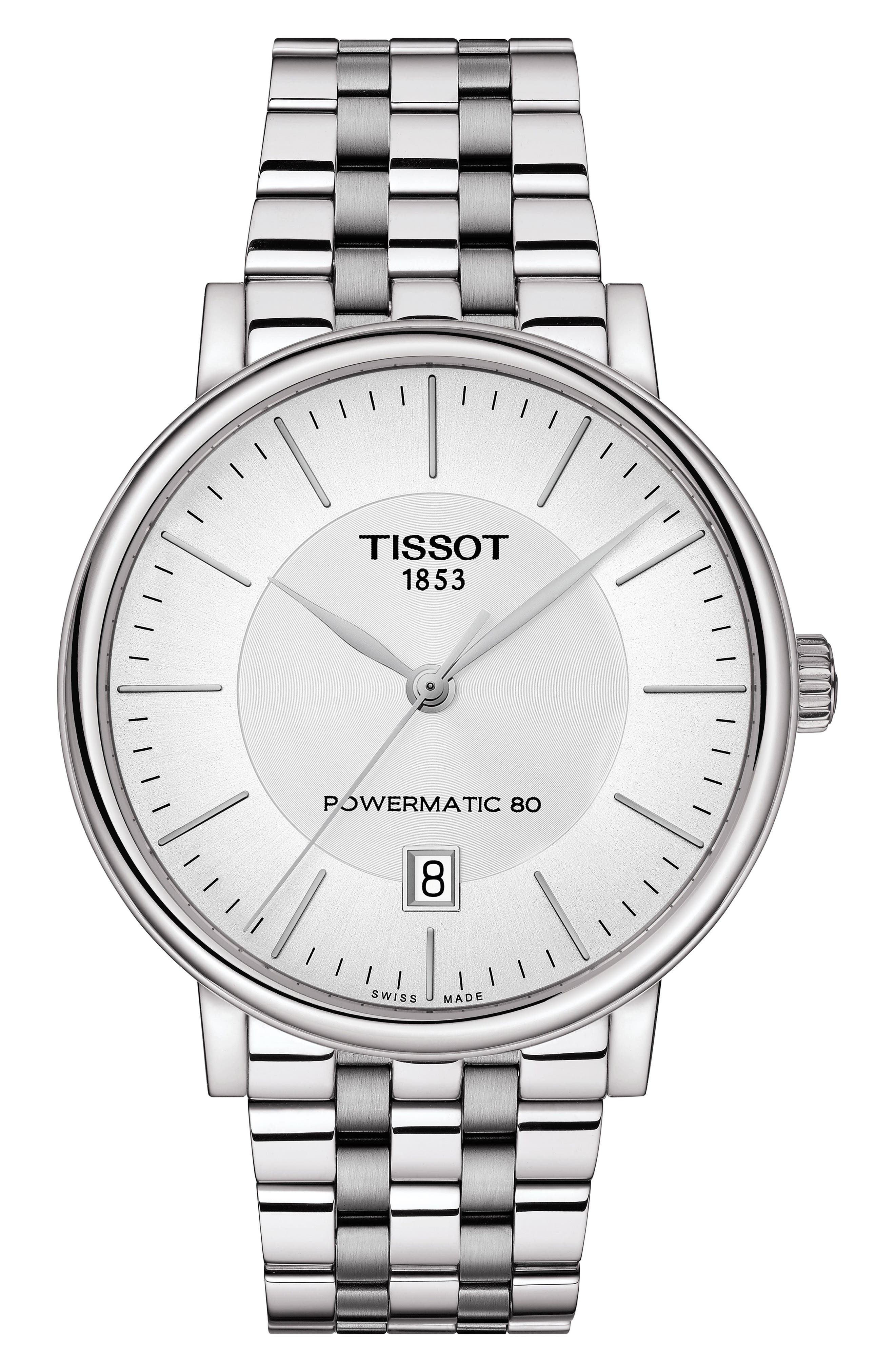 Tissot T-Classic Carson Powermatic Bracelet Watch, 40mm