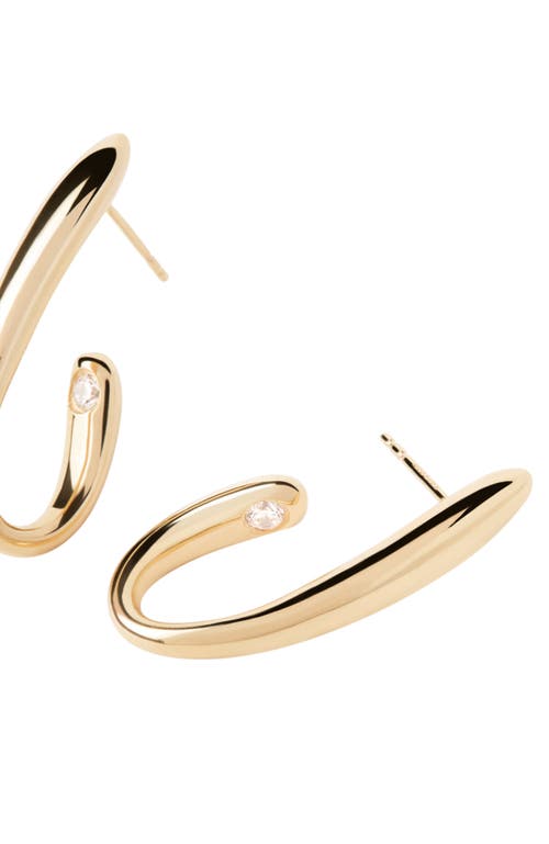 Pdpaola Volta Hoops In Gold