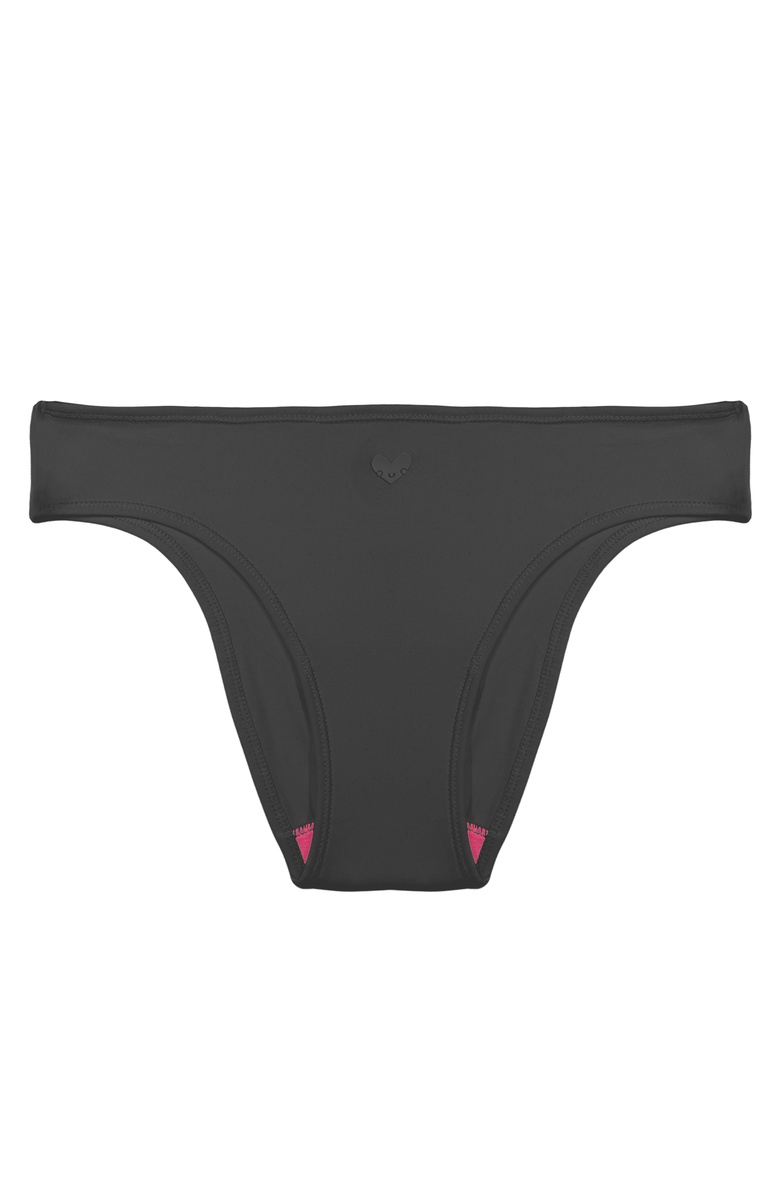 Cheeky Cherry Leakproof Everyday Liner Ultra Smooth Bikini, Alternate, color, Onyx