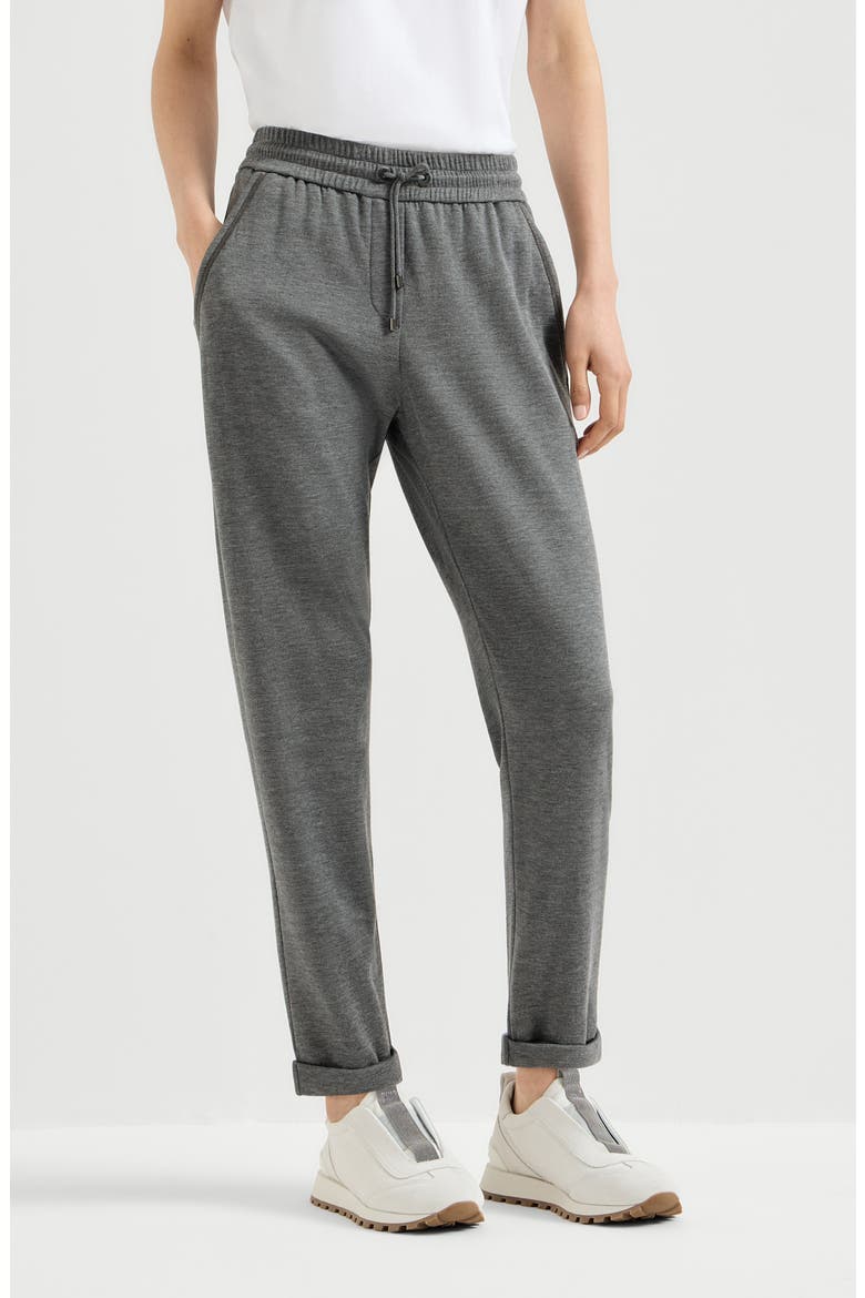 Interlock trousers, Main, color, Dark Grey