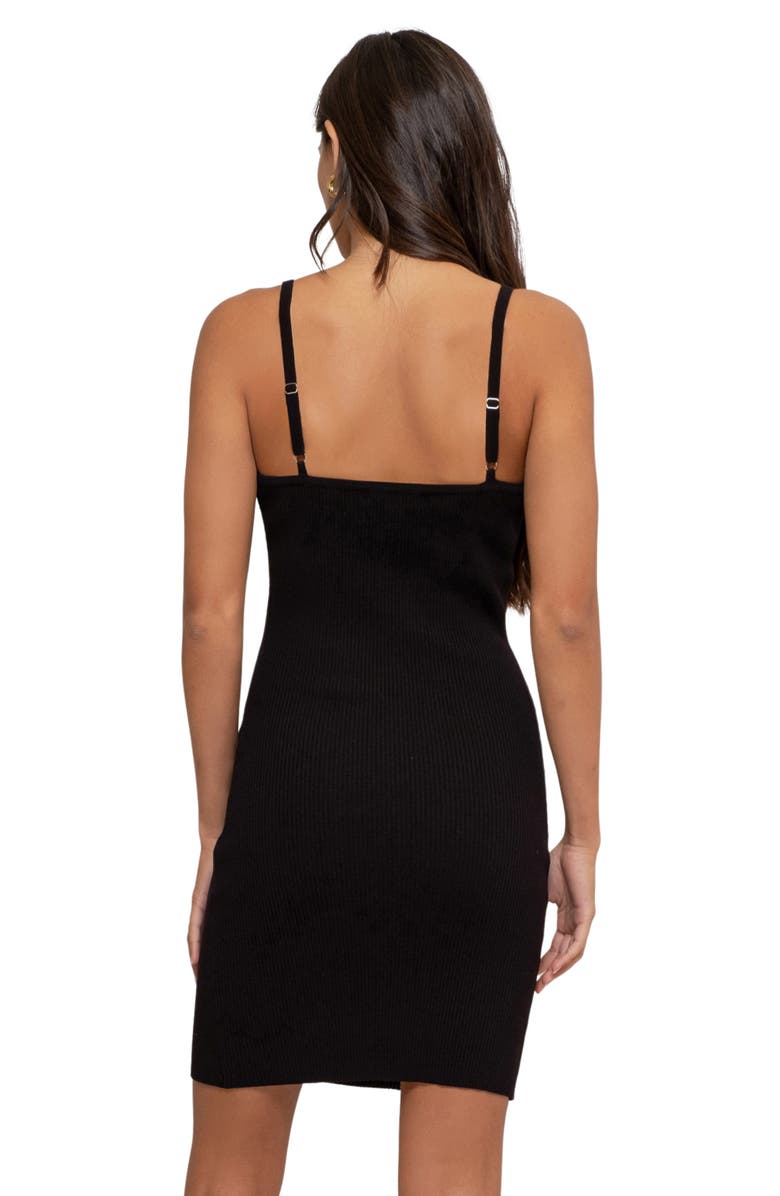 Blu Pepper Rib Knit Body-Con Dress, Alternate, color, Black