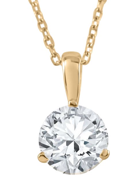 1/2 ct Solitaire Lab Grown Diamond Pendant available in 14K and Platinum