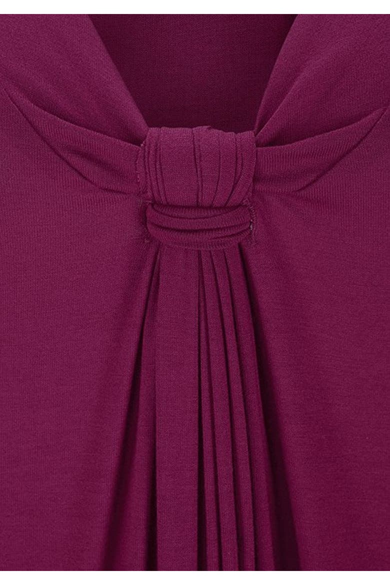 Women's Knot Detail Dress, Alternate, color, Wine