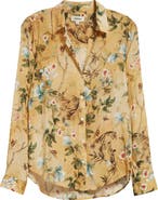 L'AGENCE Holly Floral Button-Up Shirt