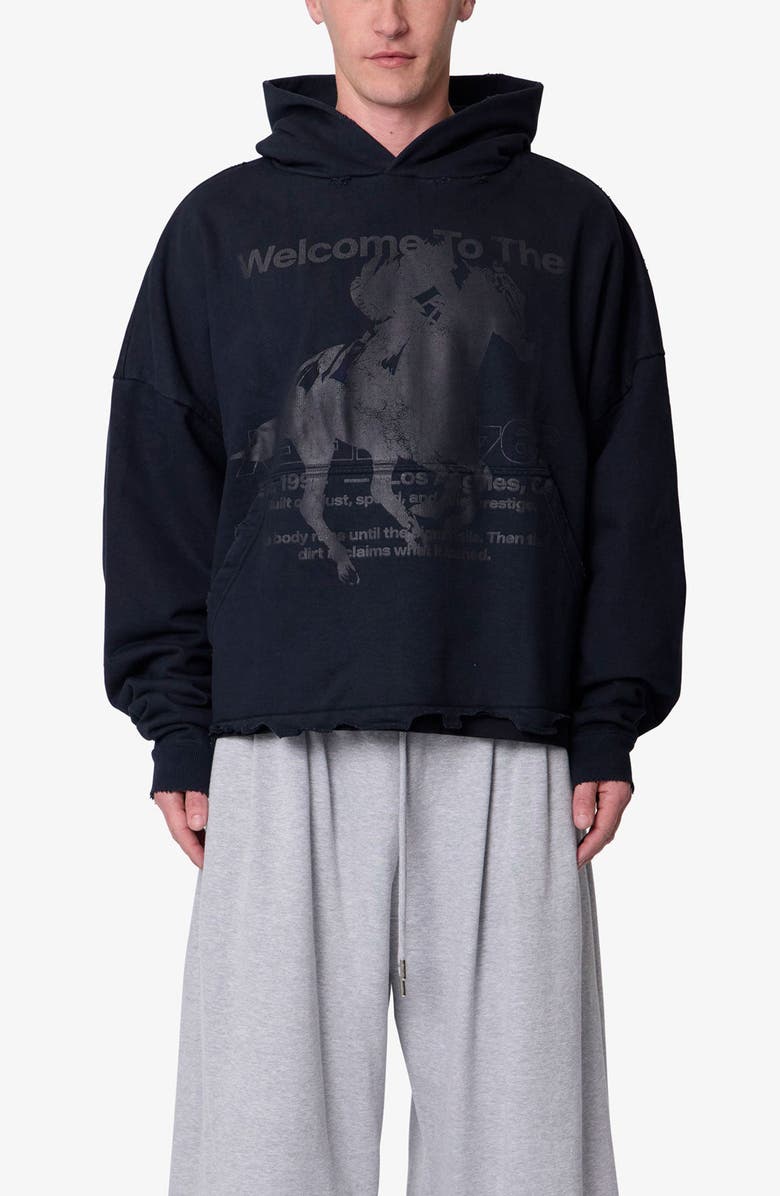 mnml Moth Eaten Graphic Hoodie, Alternate, color,
