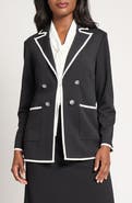 Ming Wang Contrast Detail Jacket