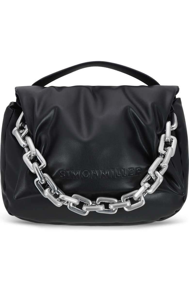 Simon Miller Linked Turnover Faux Leather Shoulder Bag, Main, color,