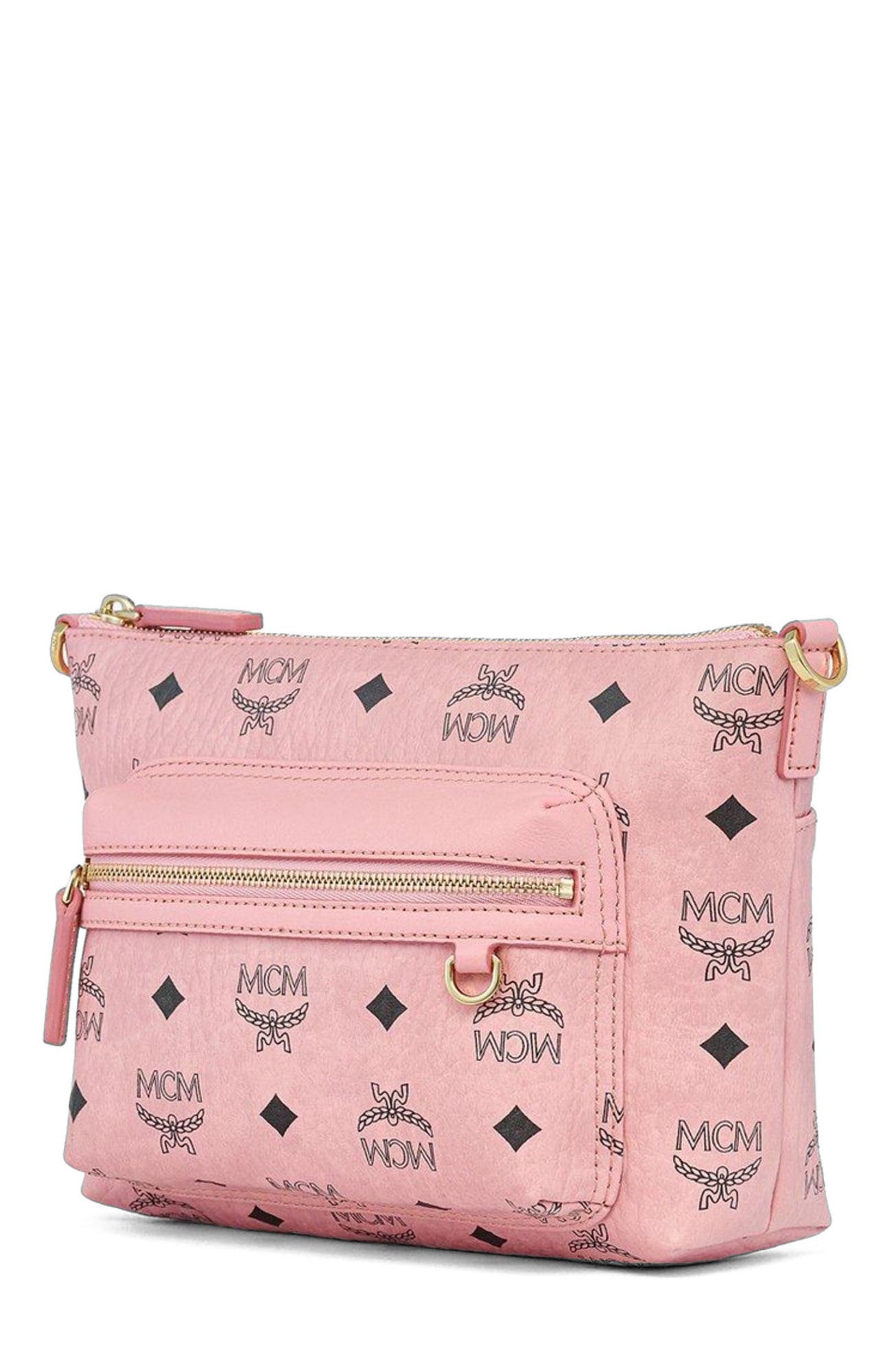 MCM Aren Crossbody in Visetos, Alternate, color, 