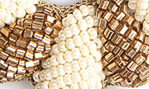 Deepa Gurnani Elenor Beaded Teardrop Earrings In Ivory