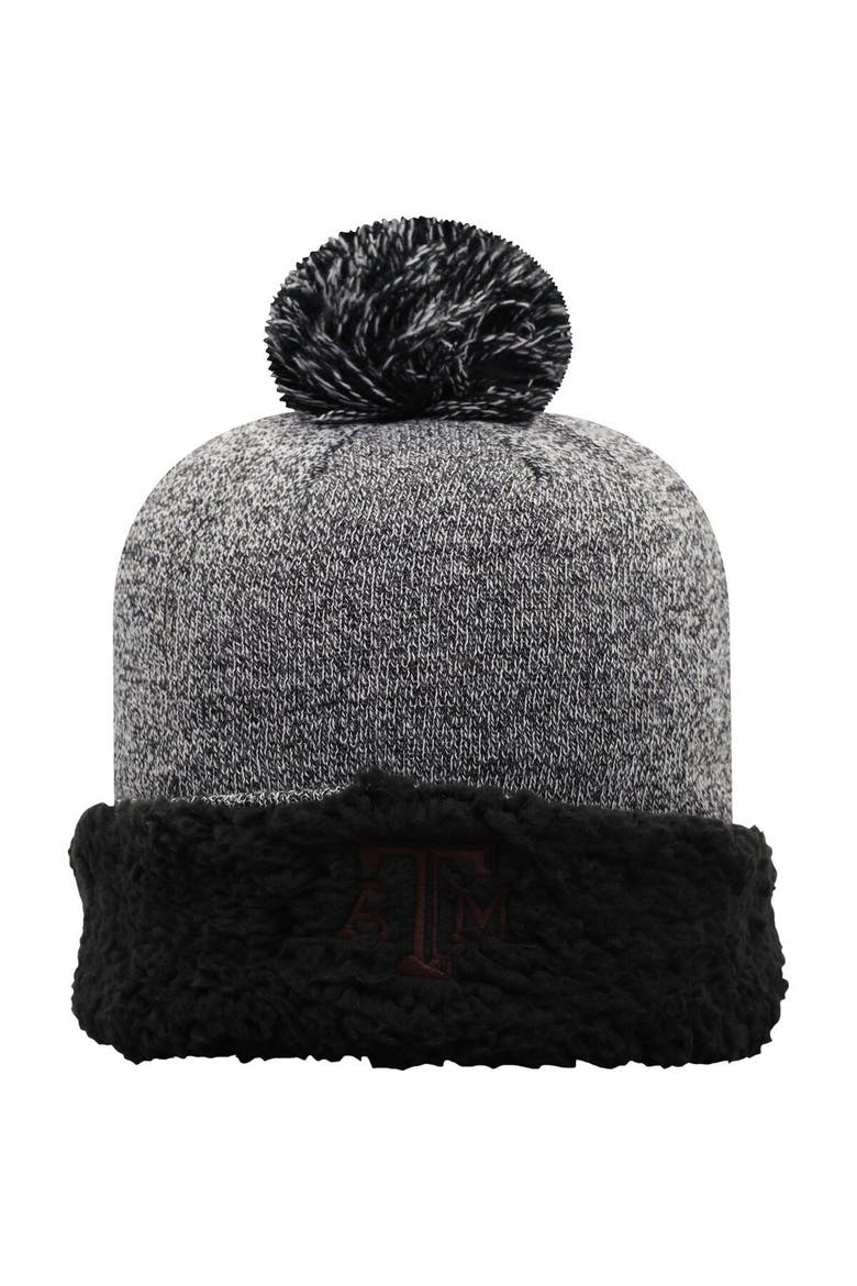 Women's Top of the World Black Texas A&M Aggies Snug Cuffed Knit Hat with Pom, Alternate, color, Black