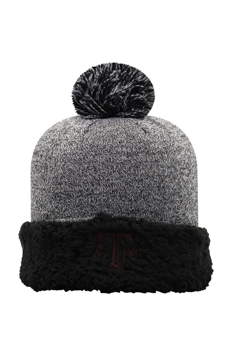 TOP OF THE WORLD Women's Top of the World Black Texas A&M Aggies Snug Cuffed Knit Hat with Pom, Alternate, color, Black