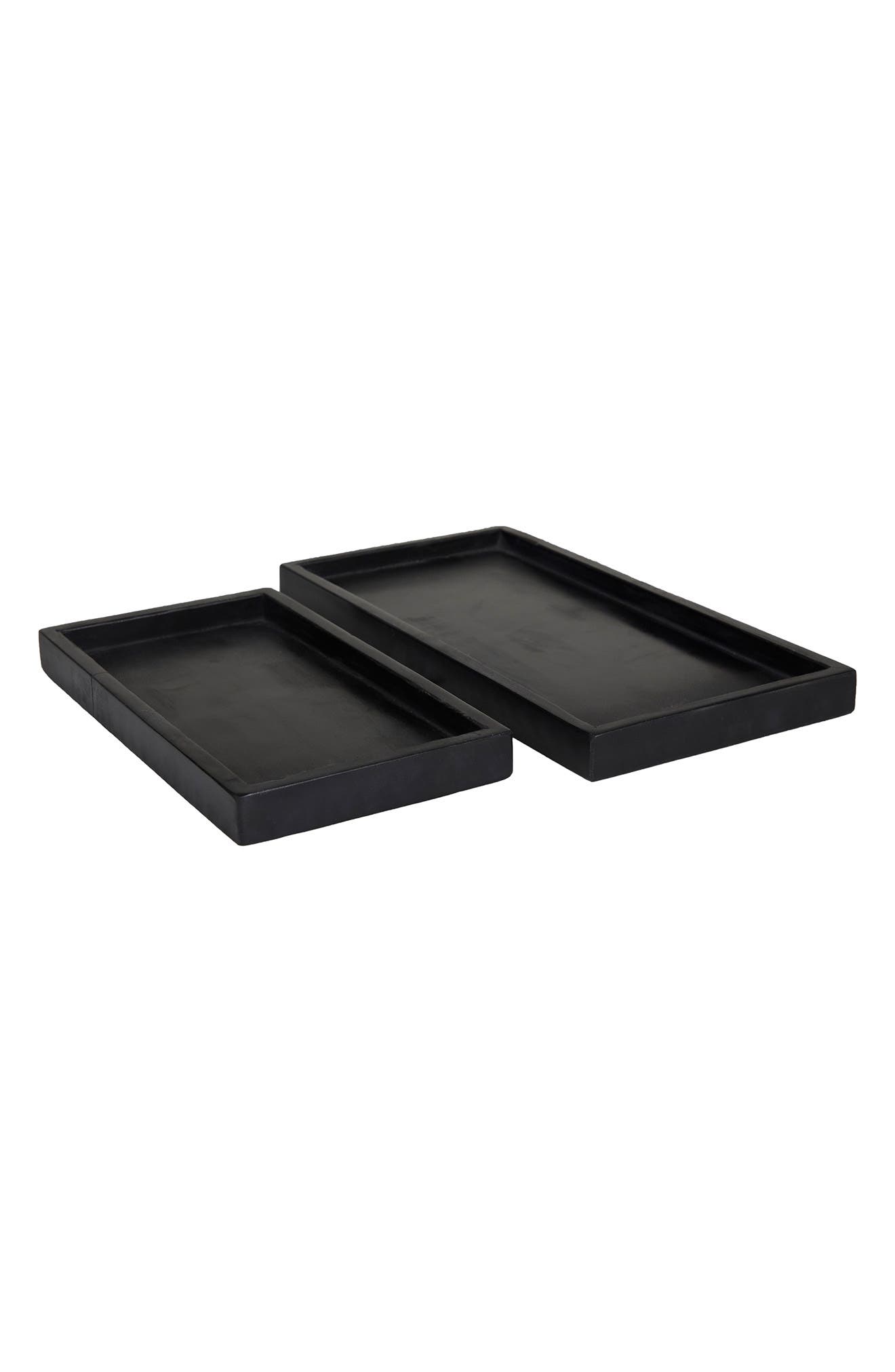 VIVIAN LUNE HOME Set of 2 Marble Trays