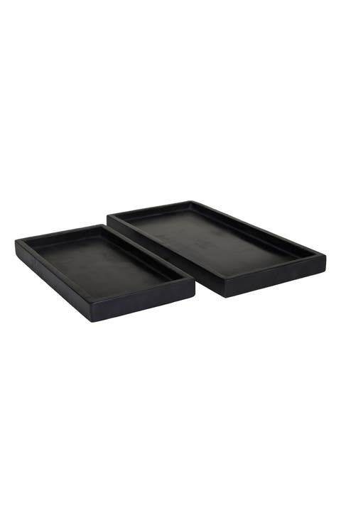Set of 2 Marble Trays