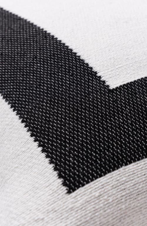 Brooks Brothers Tuxedo Border Throw Pillow In White