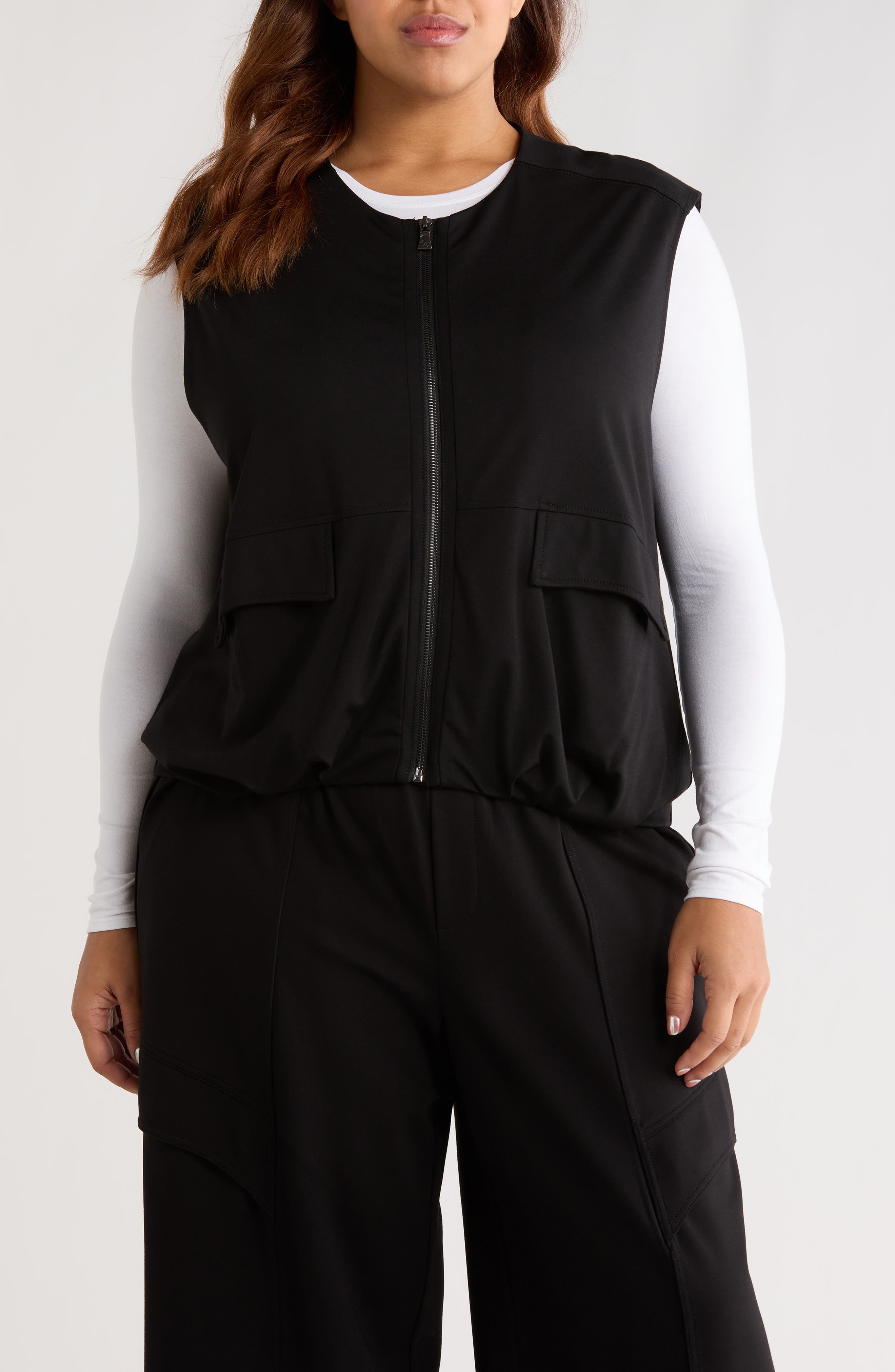Knit Zip-Up Vest