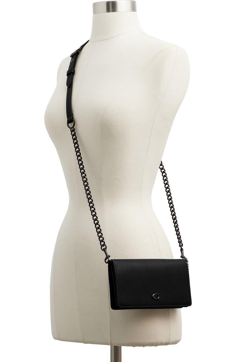 COACH Polished Pebble Leather Crossbody Bag, Alternate, color,