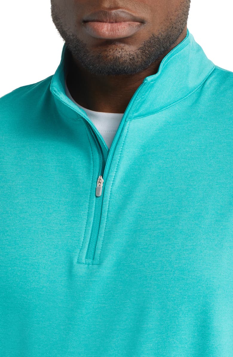 Peter Millar Perth Mélange Performance Quarter Zip Pullover, Alternate, color, 