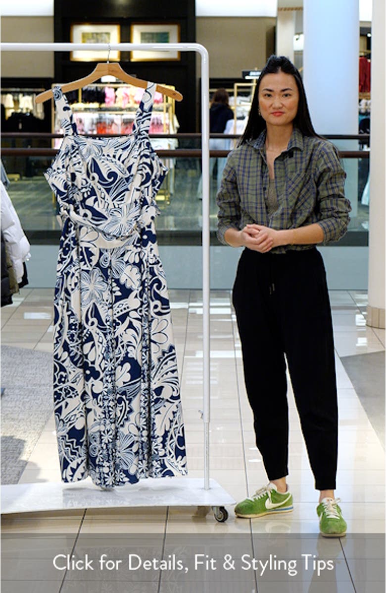 Nenette Floral Print Sleeveless Maxi Dress, sales video thumbnail