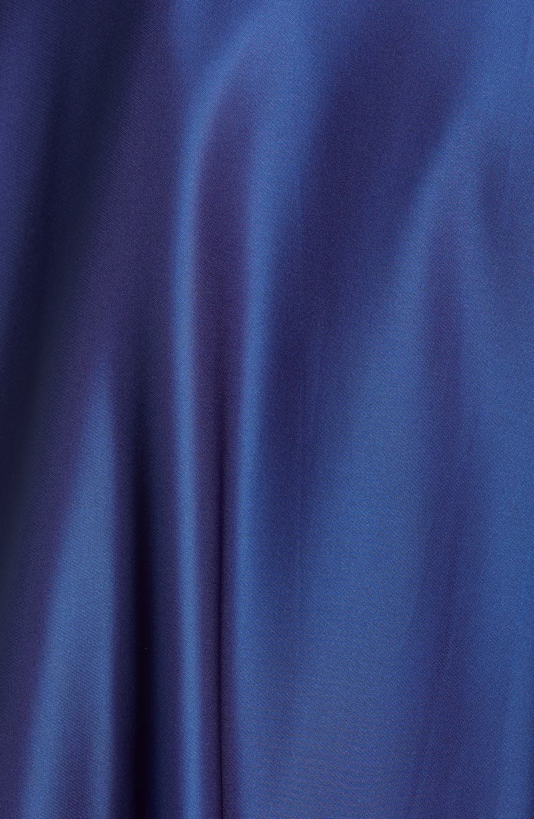 Marchesa Notte One-Shoulder Satin Ballgown, Alternate, color, 