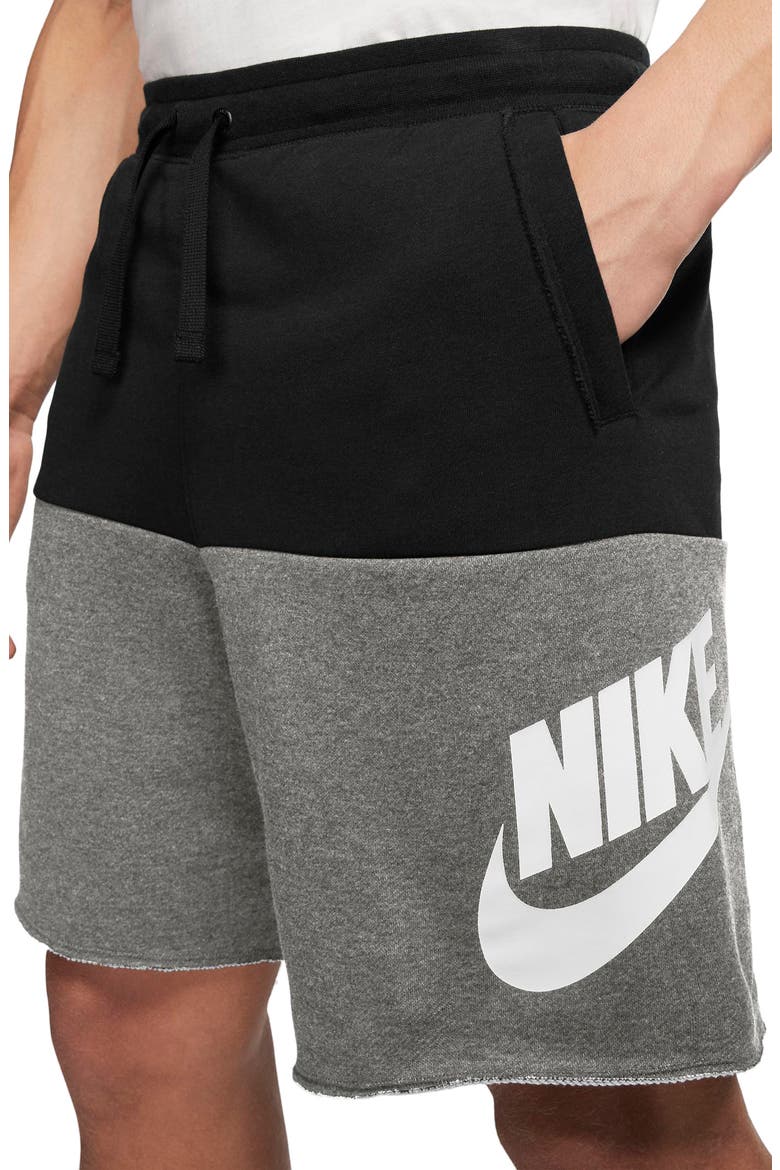 Sportswear Alumni Shorts, Main, color, BLACK/ CARBON HEATHER/ WHITE