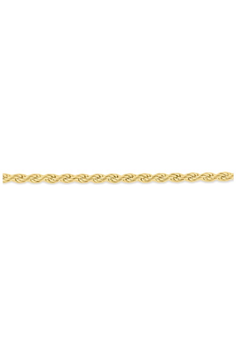 14K Gold Rope Chain Bracelet, 1.5mm, Alternate, color, 14K YELLOW GOLD