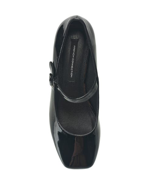 French Connection Women's Bette Mary Jane Block Heel In Black