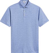 Peter Millar Geometric Skull Print Performance Jersey Polo