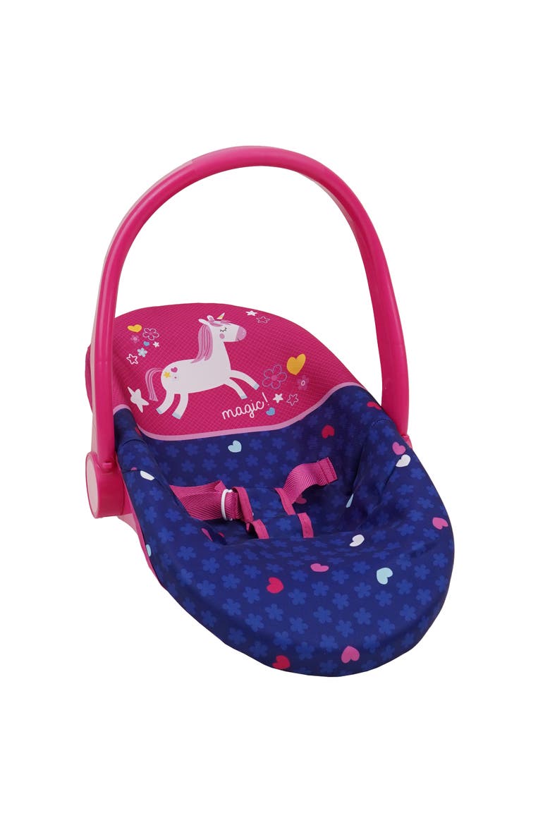 Unicorn Baby Doll 3In1 Car Seat, Alternate, color, Multicolored