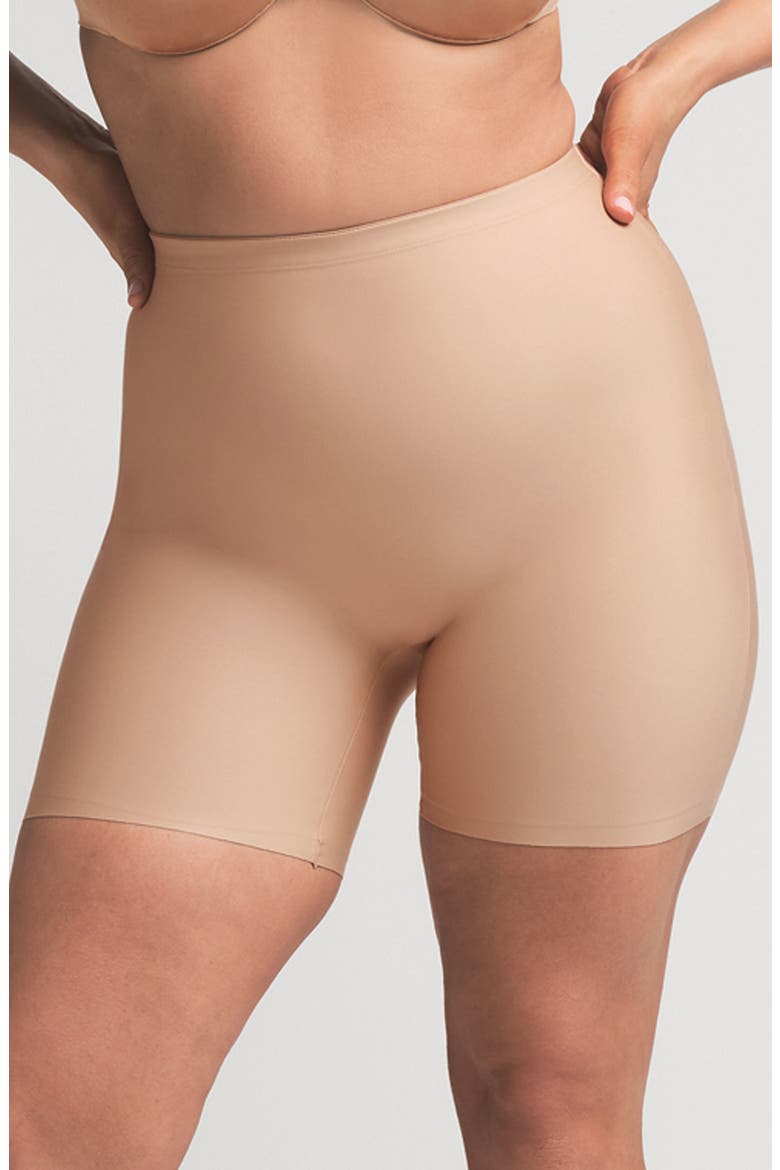 Butt Enhancing Padded Shorts, Main, color, CLAY