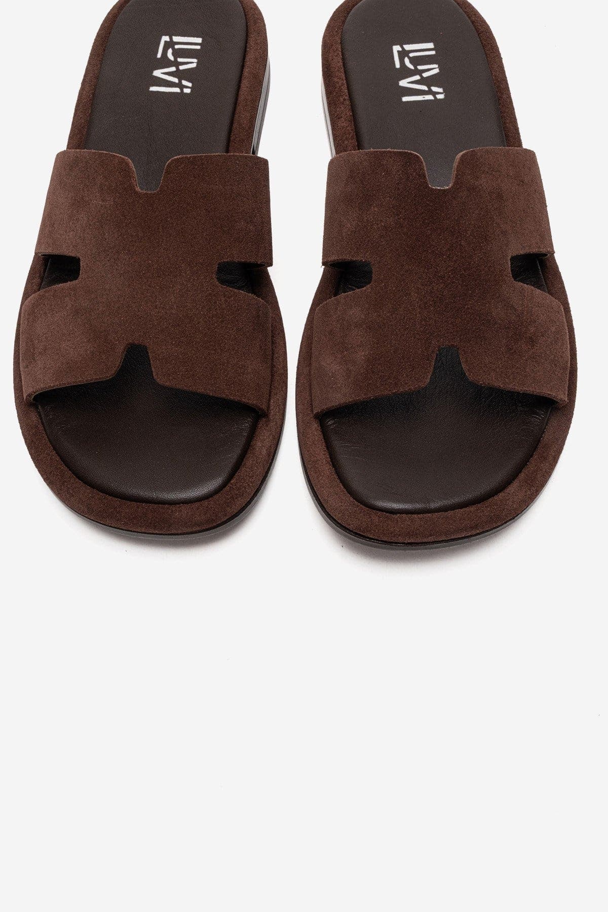Brio Leather Sandal, Alternate, color, Brown Suede