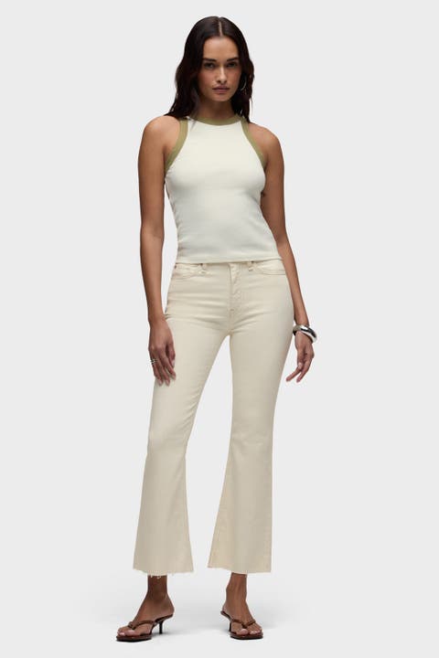 Barbara Flap Pocket Bootcut Crop