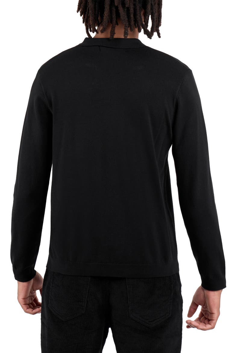 John Collared Sweater, Alternate, color, BLACK