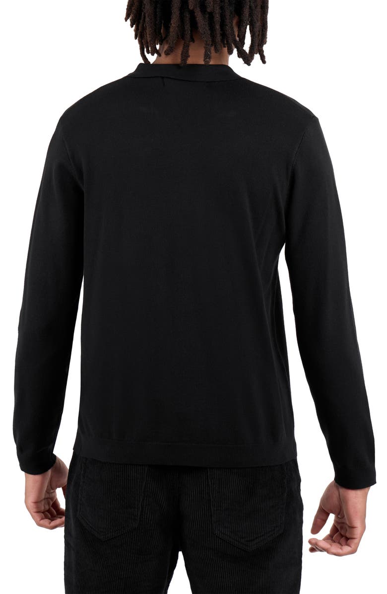 XRAY John Collared Sweater, Alternate, color, Black
