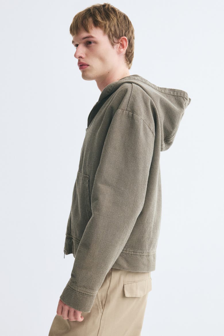 Hooded Overshirt Jacket, Alternate, color, Beige