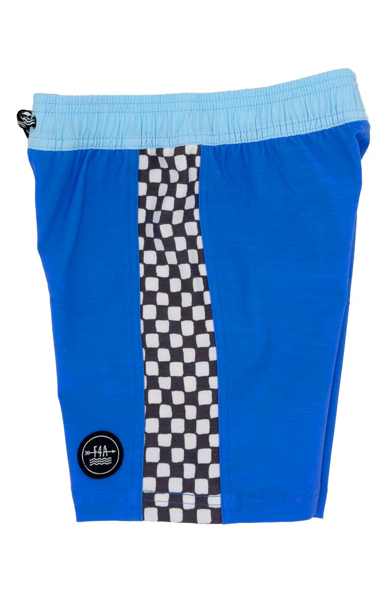 Feather 4 Arrow Kids' Check Mate Volley Swim Trunks, Alternate, color, 