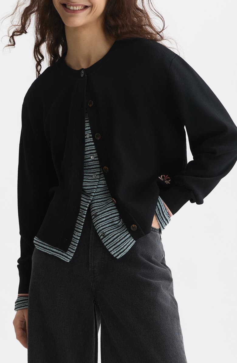 Scotch & Soda Compact Relaxed Fit Button Front Cardigan, Main, color,