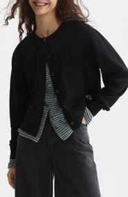Scotch & Soda Compact Relaxed Fit Button Front Cardigan