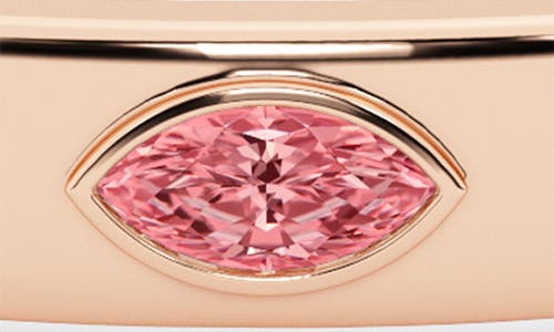 Hautecarat Pink Lab Grown Diamond Bangle In Gold