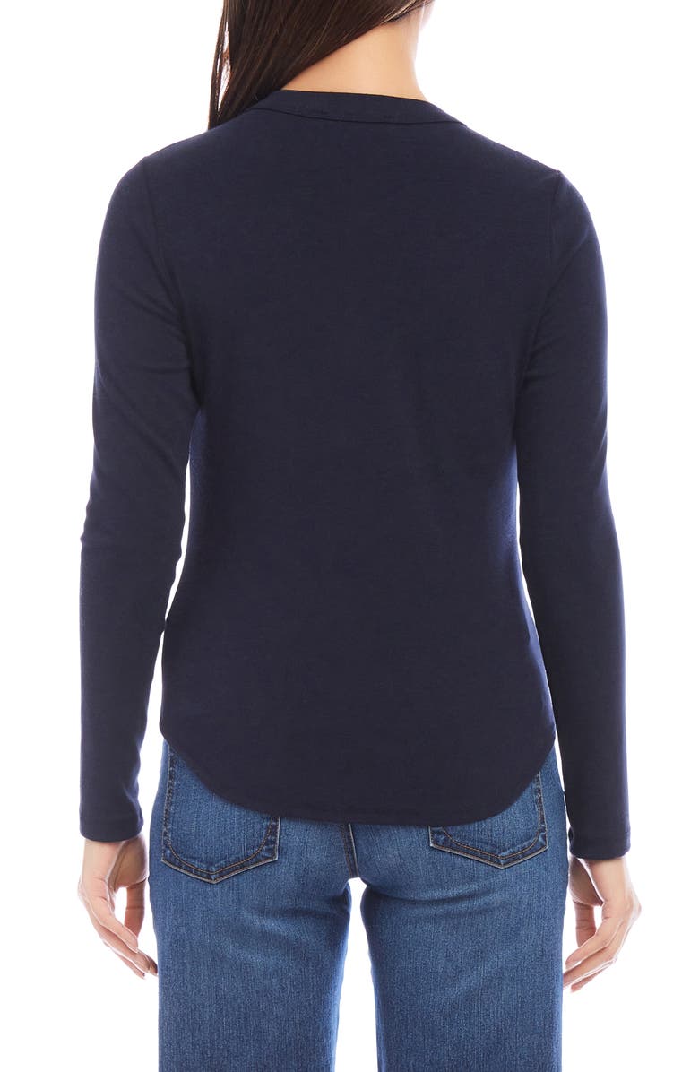 Karen Kane Long Sleeve T-Shirt, Alternate, color, 