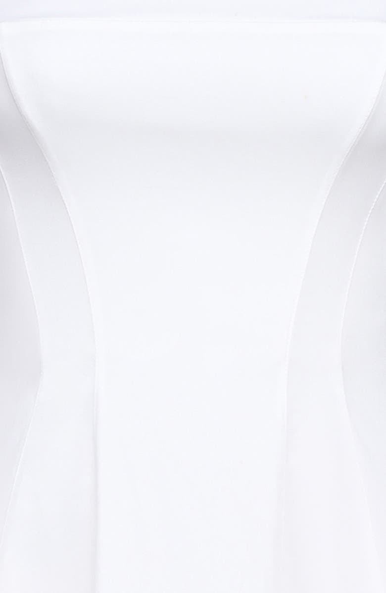 HOUSE OF CB Dolly Seamed Stretch Cotton Twill Midi Sundress, Alternate, color, Cloud Dancer