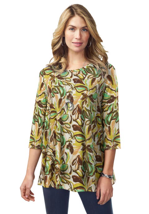 Stretch Knit Swing Tunic (Plus)