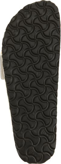 Madrid Hammered Big Buckle Slide Sandal