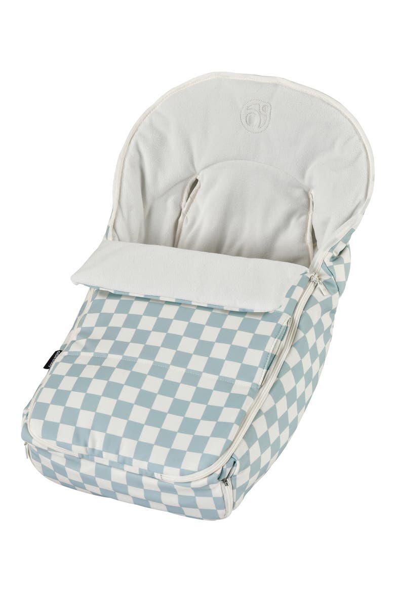G5 Stroller Footmuff, Alternate, color, CHECKERED SURF SPRAY