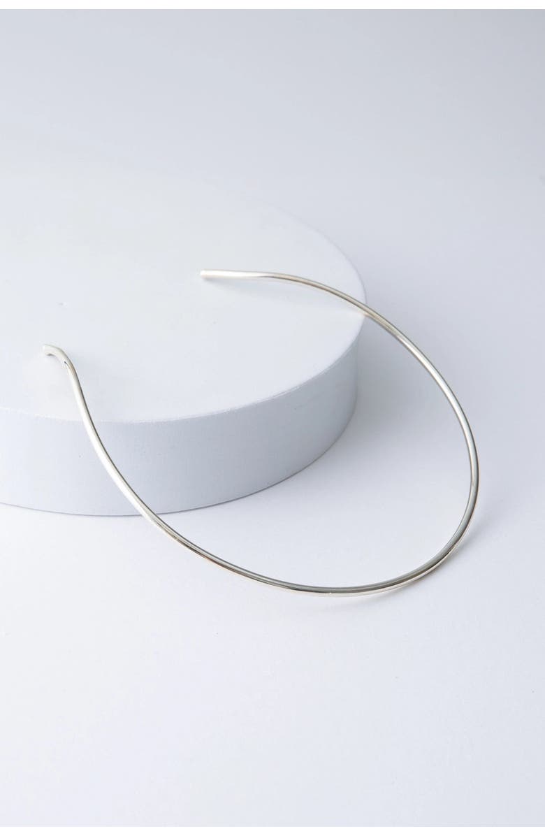 Noonday Collection Sleek Silver Collar, Main, color, Silver