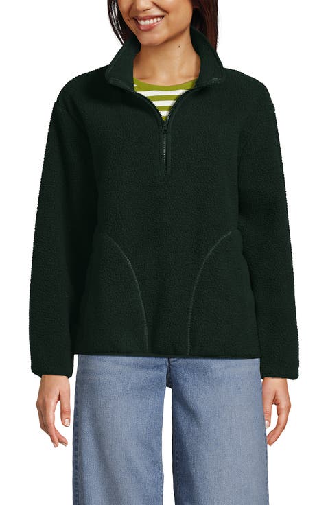 Half Zip Cozy High Pile Fleece Pullover