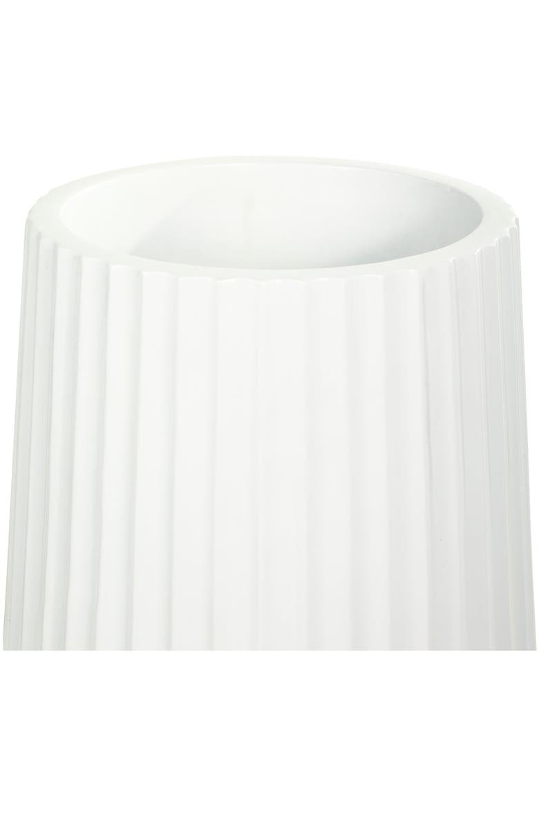 VIVIAN LUNE HOME Resin Vase, Alternate, color, White