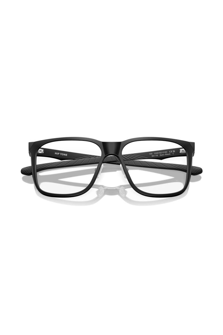 60mm Square optical glasses, Alternate, color, Black